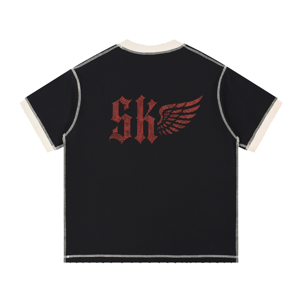 Contrast-Stitched Cotton T-Shirt