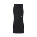 Dyed Washed Drawstring Maxi Skirt