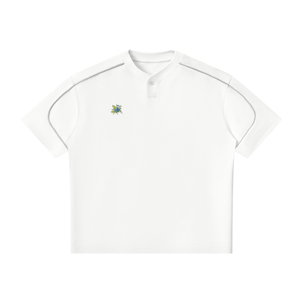 Unisex Mineral Wash Boxy Waffle T-Shirt