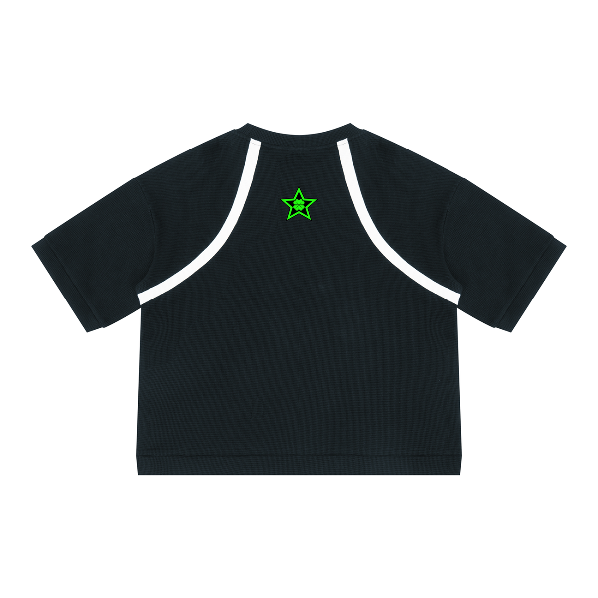 Unisex Color Block Waffle Boxy T-Shirt