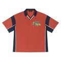 Unisex Boxy Color Block Polo Shirt