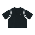 Unisex Color Block Waffle Boxy T-Shirt