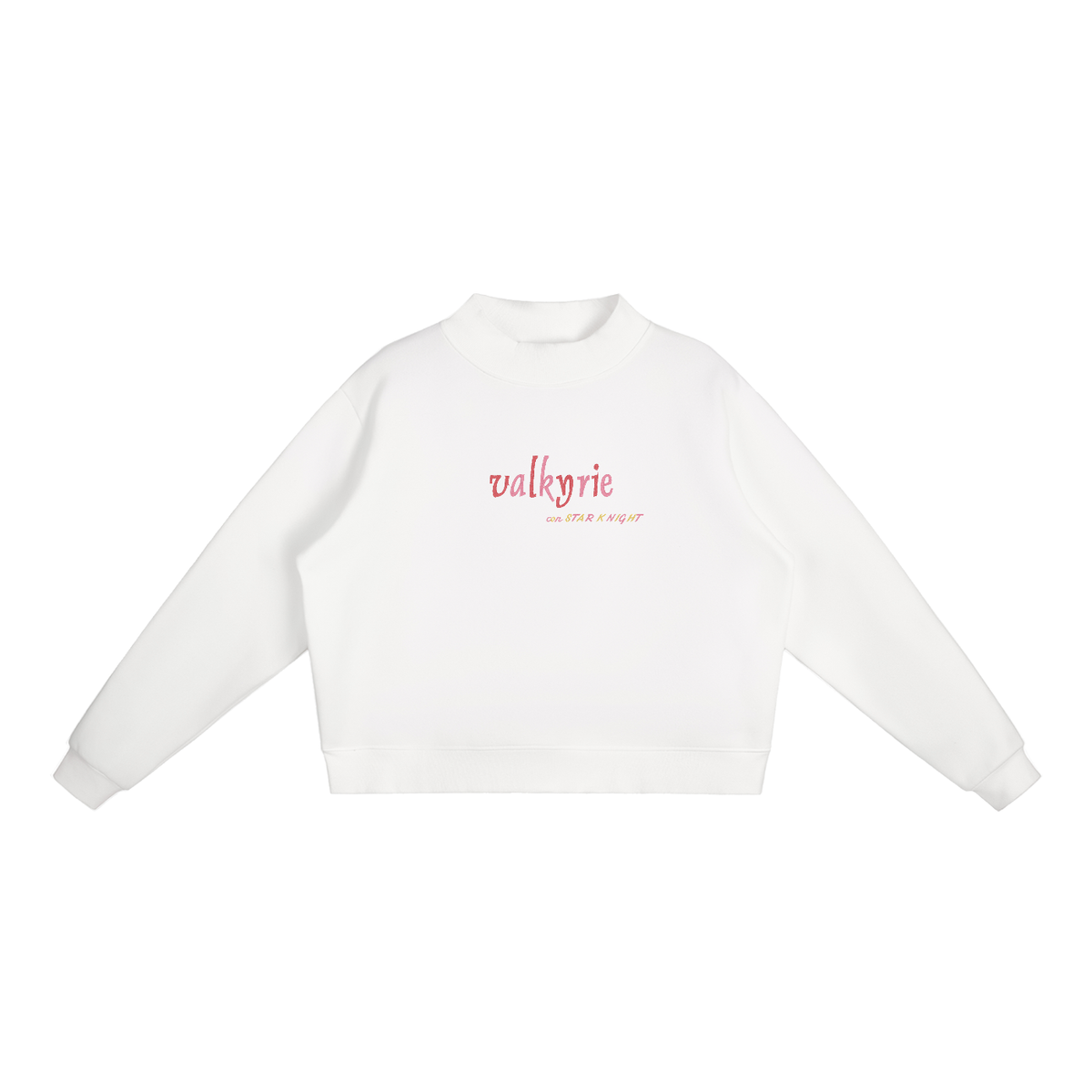 Essential Fleece Mock-Neck Crew Sweatshirt