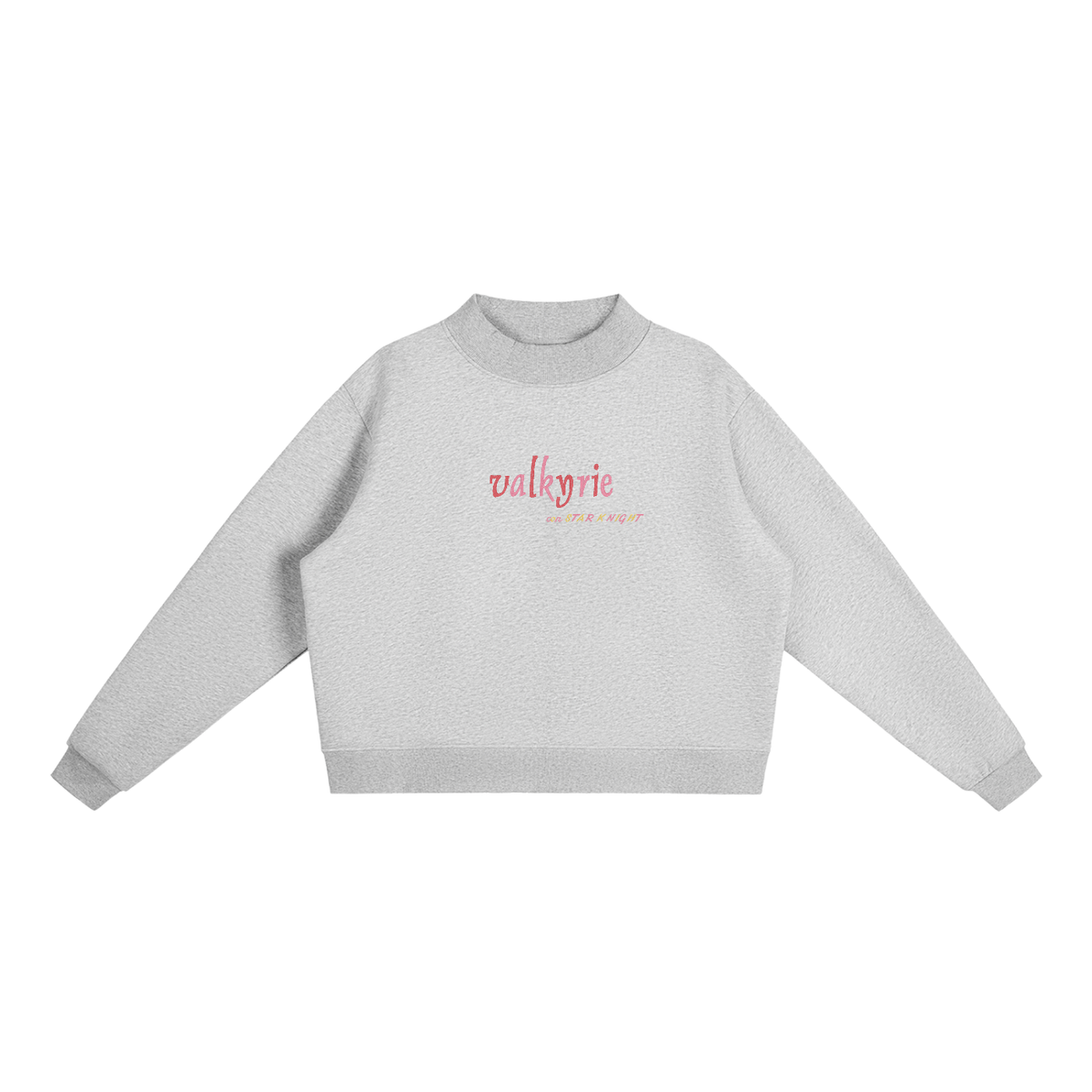 Essential Fleece Mock-Neck Crew Sweatshirt