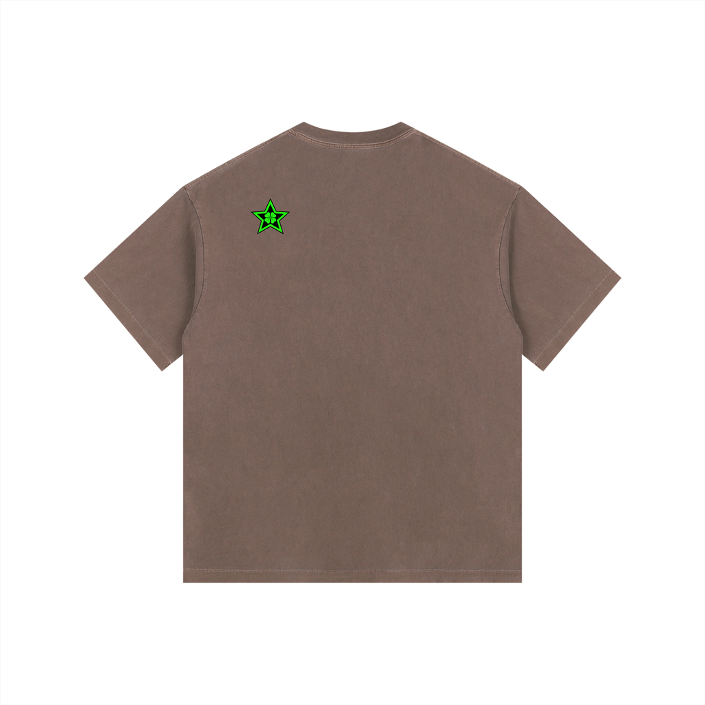 Unisex Mineral Wash Boxy Waffle T-Shirt